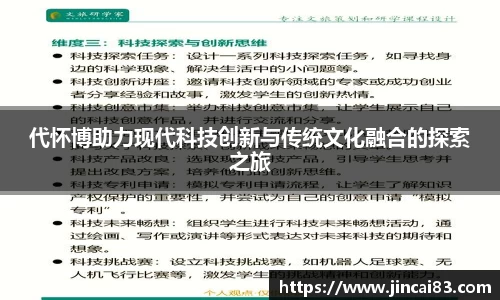 代怀博助力现代科技创新与传统文化融合的探索之旅